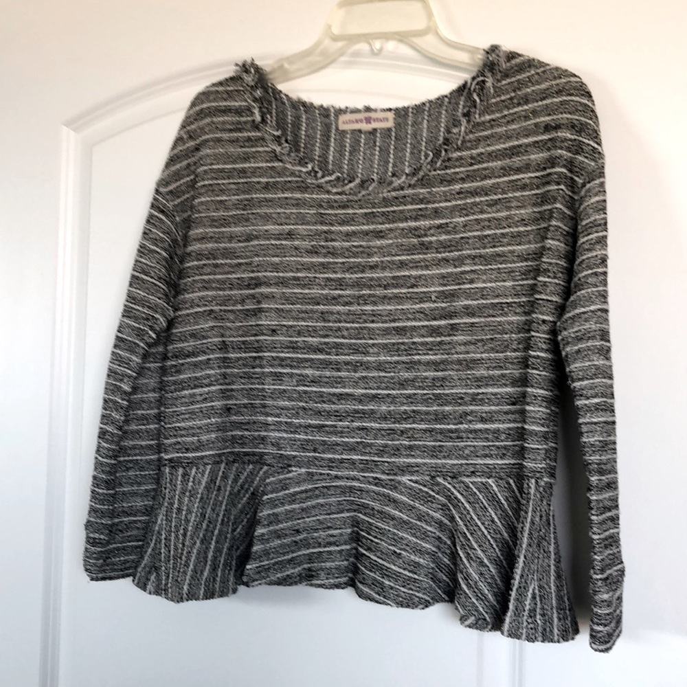 3/4 Length, Ruffle hem Shirt